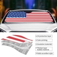 thumbnail image 5 of Bingfone America Flags3 Car Windshield Sun Shade Protector Keep Your Vehicle Cool Sun Shield Visor Cover Foldable for Car Truck SUV-Medium, 5 of 8