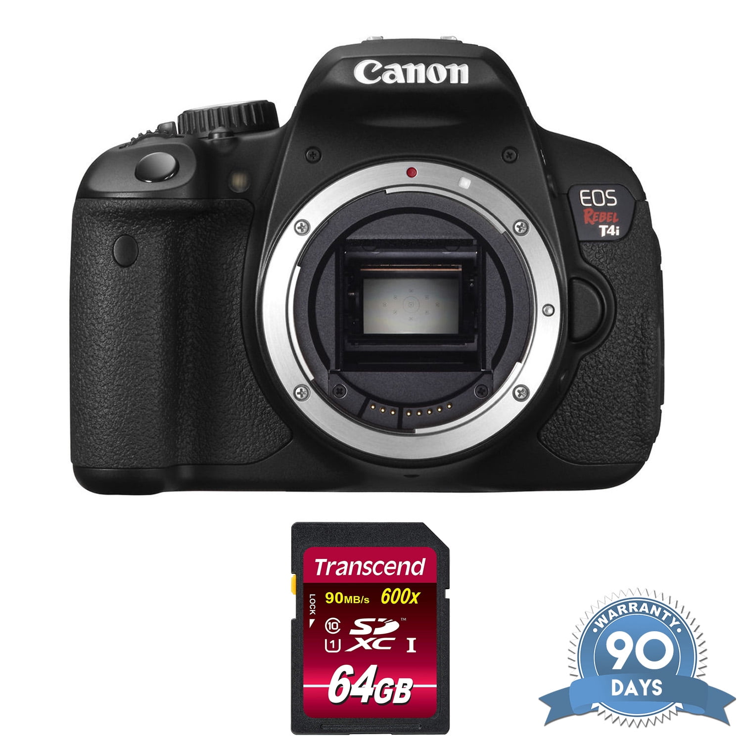 Used Canon EOS Rebel T4i DSLR Camera With 18-55mm IS Lens & Battery Grip – 18MP, Touch Screen