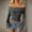 Grey, variant on Huaizzzy Womens Leopard Print Top Off The Shoulder Trim Mesh Crop Tops T Shirt Woman Shirts Short Sleeve Womens Long Tee Shirt Womens Long Top Pack of Long Sleeve T Shirt Women Womens T Shirt Loose