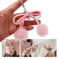 thumbnail image 2 of Giaone Bowknot Plush Ball Pendant Y2K Phone Charm Chain Strap Bag Decoration Lanyards, 2 of 21