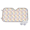 thumbnail image 2 of Picia Cat And Rabbit Curved Windshield Sunshade Accordion Folding Style Auto Shade for Car Truck SUV Van Blocks UV Ray Sun Visor Protector -Medium, 2 of 7