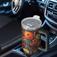 thumbnail image 6 of OBREWU Pioneer Flower Tumbler with Handle and Lid,Pioneer Flower 40oz Double Wall Vacuum Insulated Tumbler,Cups Gift for Women and Men, 6 of 7