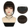 thumbnail image 2 of Synthetic Fibre Bangs Clip In Hair Extension Women Natural Fringed Hairpiece, 2 of 17