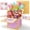 14 years old, variant on Happy Birthday Pop Up Card, Handmade Birthday Greeting Card With Envelope, 3D Gift Box Celebration Card for 13-year-old children, Adults, Mom, Dad, Daughter, Son, Sister