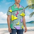 thumbnail image 4 of Vintage 80s 90s Mens Hawaiian Shirt Short Sleeve Casual Button Up Tropical Summer Beach Shirt, 4 of 9