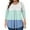 Green, variant on Women Plus Size Tops Cut Out V Neck 3/4 Sleeve Blouses Dressy Casual Tunic Tops to Wear with Leggings