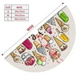 thumbnail image 5 of Kll 48" Christmas Tree Skirt Ice Cream Xmas Tree Skirts Mat For New Year Xmas Holiday Party Indoor Outdoor Home Decoration, 5 of 9