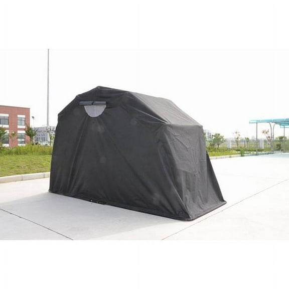 INTSUPERMAI Motorcycle Storage Garage Shelter Shed Cover Blcak Tent Three Size Small Heavy Duty