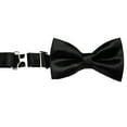 thumbnail image 3 of 6pc  Boy Formal Necktie Black & White Suit Set Satin Bow tie Baby Sm-20 Teen, 3 of 4