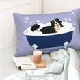 thumbnail image 4 of Pofeuu Bernese Mountain Dog Sitting Bath Tub Print Polyester Microfiber Plush Pillowcases, Super Soft and Cozy Pillow Case Covers with Envelop Closure（Pillow core not included）-16"x24", 4 of 6
