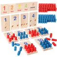 thumbnail image 1 of Tableros de clavijas para contar Niños pequeños Juguete de aprendizaje de matemáticas con números de conteo de madera con 110 clavijas Materiales de manipulación de matemáticas Montessori para niños d, 1 of 5