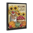 thumbnail image 3 of Stupell Industries Farmhouse Fall Harvest Welcome Phrase Black Floating Frame Canvas Art, 25 x 31, by Deb Strain, 3 of 8