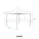thumbnail image 4 of Combo de Mesa y 4 Sillas Plegables con Toldo Azul Impermeable, 4 of 8
