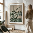 thumbnail image 3 of Paper Cut Green Leaves No.2 - Mixed Media Botanical Minimalist Tropical Nature Abstract Floral Modern Art Oak Framed Wall Art Print 6 x 8 inches, 3 of 71