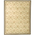 thumbnail image 1 of Due Process Stable Trading Aubusson Rouen Ivory & Denim Round Area Rug, 6 x 6 ft., 1 of 1