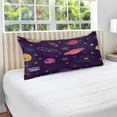 thumbnail image 5 of Coolnut Cute Galaxy Space Planet Universe Star Zipped Velvet Pillowcases 20x26 in, Soft and Cozy Decor Giftsative Plush Pillow Case with Hidden Zipper for Bedroom, Sofa, Couch72, 5 of 7