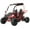 Red, variant on X-Pro Rover 110cc Gas Go Kart with Automatic Transmission w/Reverse, LED Headlights, Big 16" Wheels!