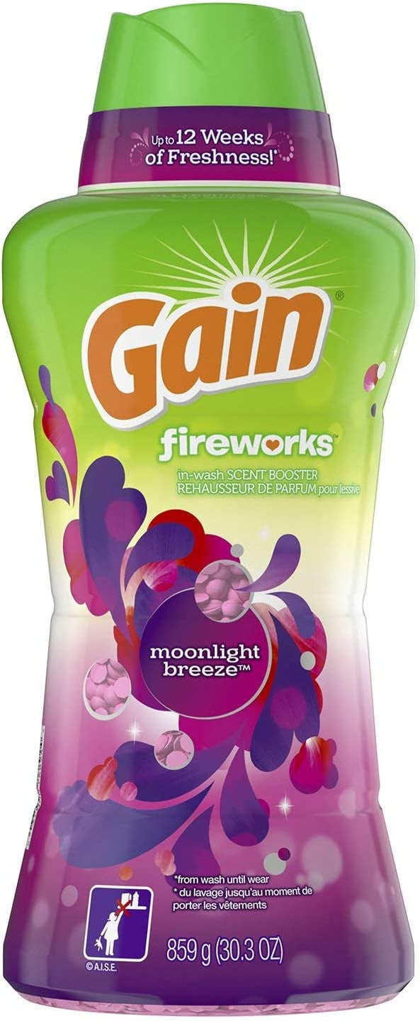 Gain Fireworks In-Wash Scent Booster Beads, Moonlight Breeze (30.3 oz, 63 loads)