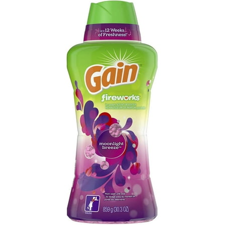 Gain Fireworks In-Wash Scent Booster Beads, Moonlight Breeze (30.3 oz, 63 loads)