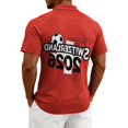 thumbnail image 5 of 2026 Soccer Cup Jersey for Men, Polo Collar Short Sleeve Country Name & Ball Graphic Top - Breathable Fan Shirt for Match Day & Casual Wear Red XXL, 5 of 5