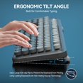 thumbnail image 4 of FOPETT Clavier et Souris Sans Fil Combo - Souris et Clavier Colorés Mignons 2.4G Pleine Taille avec 104 Touches Rondes Machine à Écrire Rétro, 4 of 7