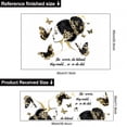 thumbnail image 3 of Adhesivos de pared con estampado floral, hada, niña, oro, mariposa, PVC, 3 of 3