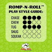 Jolly Pets Romp-n-Roll 4.5 inch Purple Rubber Ball with Rope for Dogs