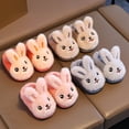 thumbnail image 5 of Otqutp Kids Boys Girls Cute Bunny Fuzzy Slippers Non-Slip Furry Soft Bedroom House Slides Fall Winter Warm Indoor Shoes, 5 of 5