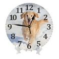thumbnail image 2 of Zhmjortal Clock for Bedroom, Dog Wall Clock Battery Operated 10 Inch,Animals Round Clock Silent Non-Ticking Wall Decor for Farmhouse Office Home School Living Room Bedroom, 2 of 7
