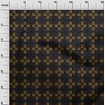 thumbnail image 2 of oneOone Cotton Silk Fabric Check & Triangle Ikat Decor Fabric Printed BTY 42 Inch Wide, 2 of 4