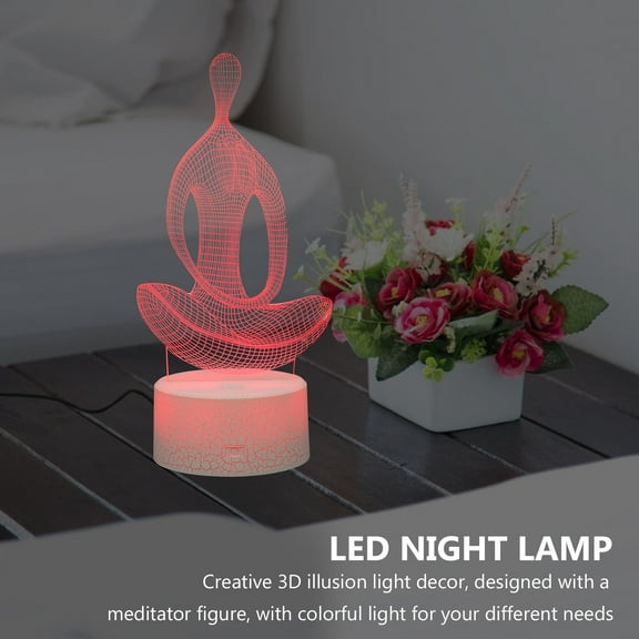 WHAMVOX 1 Set 3D Illusion LED Night Light 3D Illusion LED Night Lamp Illusion Night Lamp