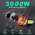 thumbnail image 6 of Peak 3000W Electric Dirt Bike for Adults,48V 30AH Battery,Max 60Miles Electric Motorcycle,14"/12" Knobby Tires Mountain Bike, 6 of 8