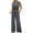 Dark Gray, variant on hotojiny Sleeveless Jumpsuit for Womens High Waist Wide Leg Long Pants Rompers with Pockets Dressy Casual One-Piece Outfits