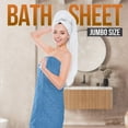 thumbnail image 2 of Utopia Towels Bath Sheet Set of 2, 600 GSM, Large bath towels "35x70", Absorbent Cotton, ElectricBlue, 2 of 6
