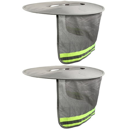 MIPCASE 2Pcs Lightweight Hard Hat Visor Neck Protector Extended Brim Sunshade for Construction