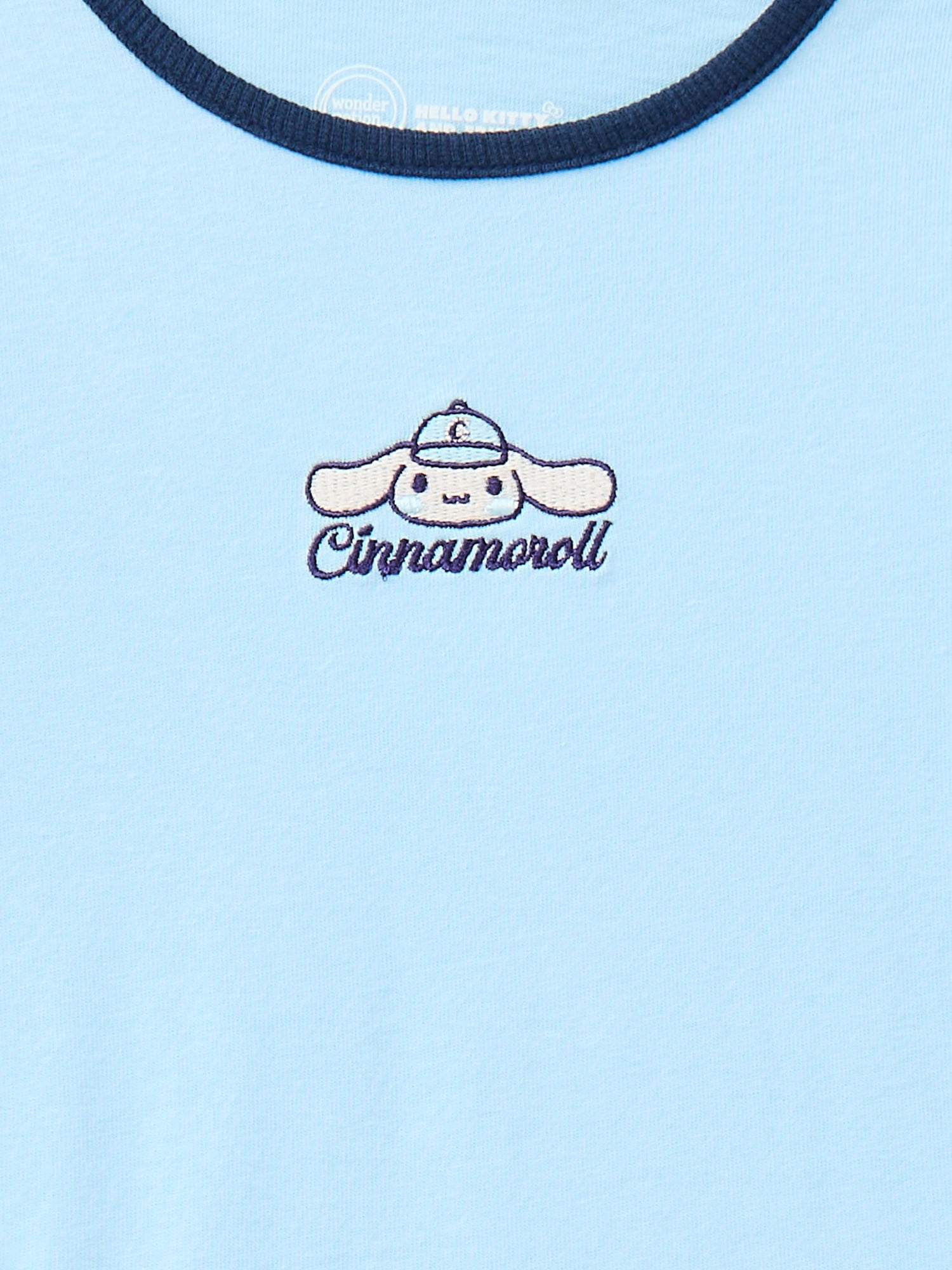 Wonder Nation Hello Kitty Baby and Toddler Girls Cotton Cinnamoroll Graphic Tee with Long Sleeves, Sizes 12M-3T