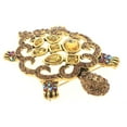 thumbnail image 2 of Large Turtle Rhinestone Brooch, 2 of 3