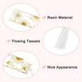 thumbnail image 3 of Uxcell 4packs Transparent Dried Flower Bookmarks for Women Reading, Pink White, 3 of 5