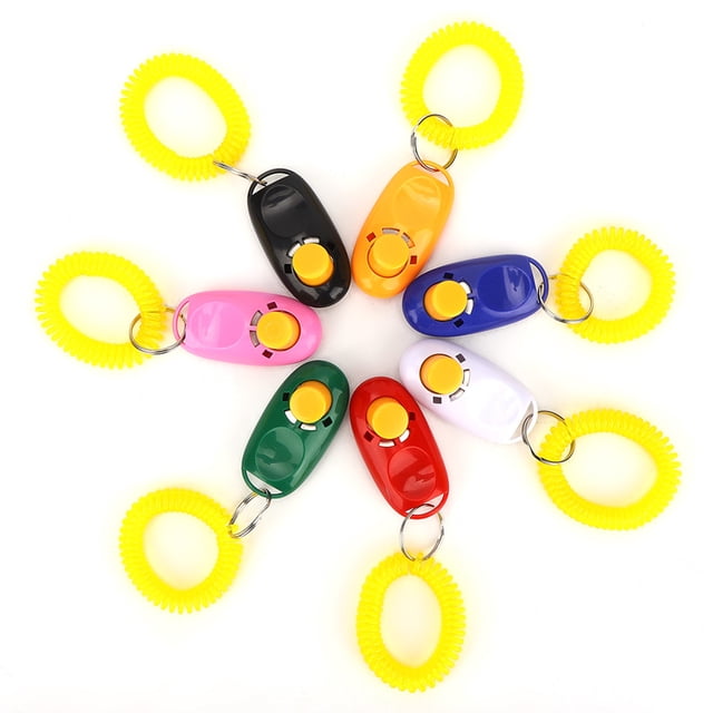 Clicker de entrenamiento para cachorros, 7 piezas, Clicker de entrenamiento para perros y gatos, máxima confiabilidad