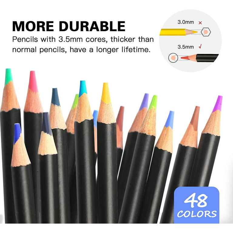 otdair FLOWood 58 Piece Sketching Pencils Art Supplies with Drawing Tools  for Beginners and Artists,Sketching and Drawing Kit with