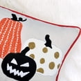 thumbnail image 5 of Homey Cozy Pumpkin Jack O'lantern Halloween Linen Polyester 14"x 20" Rectangular Throw Pillow with Insert, 5 of 5