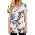 thumbnail image 2 of LiMoi Womens Short Sleeve T Shirts Womens Tops Trendy Spring 2025 Vintage Floral Tshirts Shirts for Women Tshirts Shirts reorder items, 2 of 9