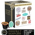 thumbnail image 2 of Perfect Samplers Coffee, Tea, Cider, Cappuccino, and Hot Chocolate Single Serve Cups For Keurig K cup Brewers, Premium Mix, 20 Count, 2 of 3