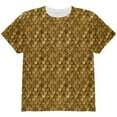 thumbnail image 1 of Halloween Bronze Scale Mail Armor Costume All Over Youth T Shirt, 1 of 2