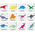 thumbnail image 6 of Creative and Colorful 12 Dinosaur Stencils for Children's Painting Projects, 6 of 9