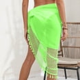 thumbnail image 5 of FhsagQ Paréo pour Femme Paréo de Maillot de Bain pour Femme pour Plage Piscine Maillot de Bain Blouse Contrastée Dégradé Robe de Plage au Crochet Femme Paréo Femme Robe Paréo Combinaison Verte Taille Unique, 5 of 5