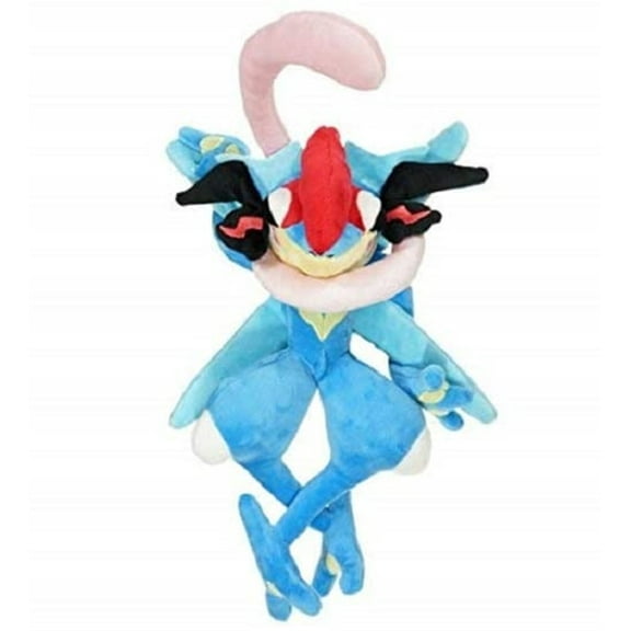 Dupurit Lovely Japanese Anime Greninj Plush Blue Shiny Greninj Stuffed Dolls Cute Figures 12 Inches