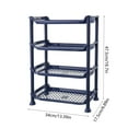 thumbnail image 2 of Multi-Layer Storage Rack Standing Shelf Unit - Plastic Kitchen Countertop Rack Bathroom Organizer Shelf, Space-Saving Storage Rack for Bathroom Towels Kitchen Pantry Living Room, 2 of 7