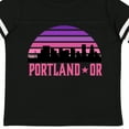 thumbnail image 4 of Inktastic Portland Oregon Retro Sunset Skyline Girls Toddler T-Shirt, 4 of 5