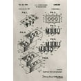 thumbnail image 2 of Ludwig, Alicia 11x14 Black Ornate Wood Framed with Double Matting Museum Art Print Titled - Patent--Lego, 2 of 4